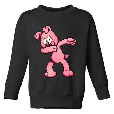 Dabbing Pig Toddler Sweatshirt