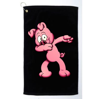 Dabbing Pig Golf Towel
