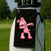 Dabbing Pig Golf Towel