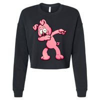 Dabbing Pig Cropped Pullover Crew