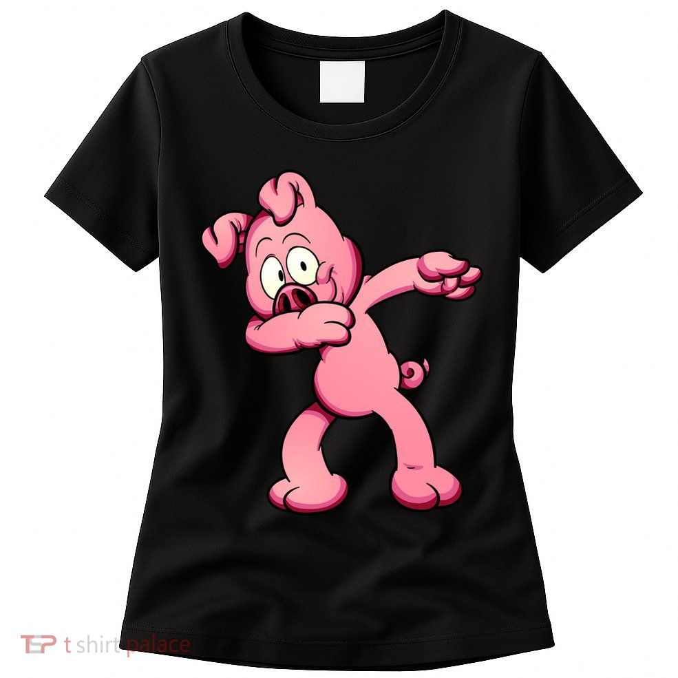 Dabbing Pig Womens T-Shirt