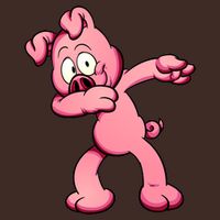Dabbing Pig Apron