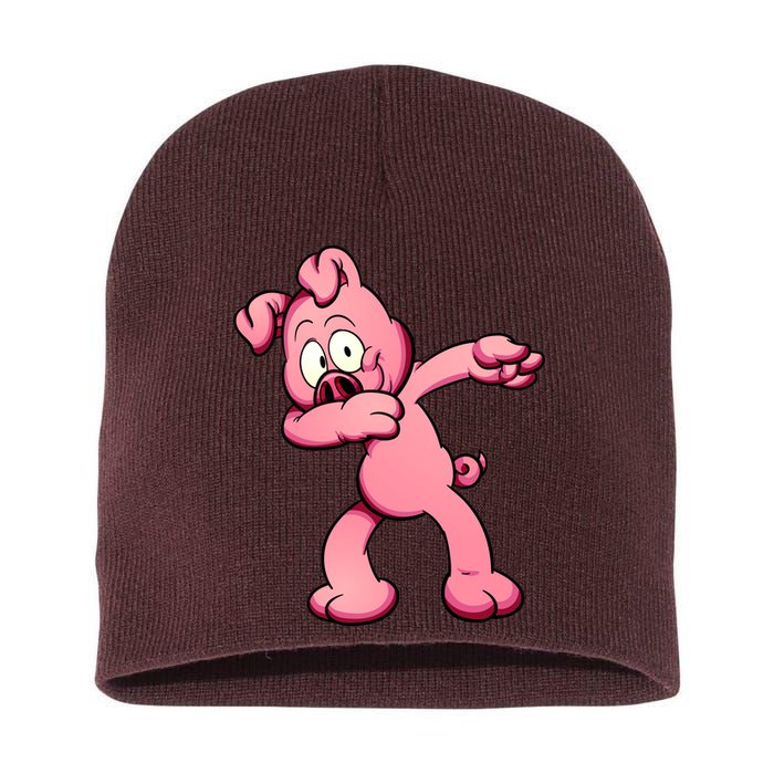 Dabbing Pig Short Acrylic Beanie