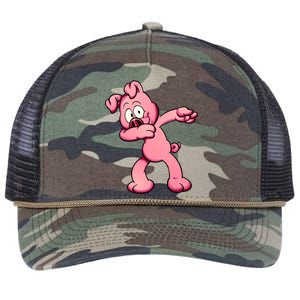 Dabbing Pig Retro Rope Trucker Hat Cap