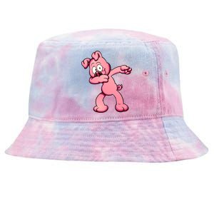 Dabbing Pig Tie-Dyed Bucket Hat