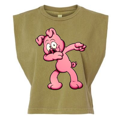 Dabbing Pig Garment-Dyed Women's Muscle Tee