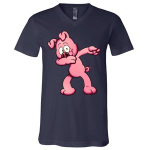 Dabbing Pig V-Neck T-Shirt