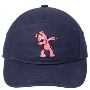 Dabbing Pig 7-Panel Snapback Hat