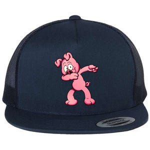 Dabbing Pig Flat Bill Trucker Hat