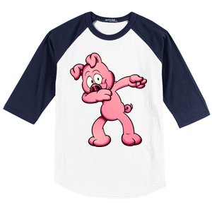 Dabbing Pig Baseball Sleeve Shirt