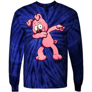 Dabbing Pig Tie-Dye Long Sleeve Shirt