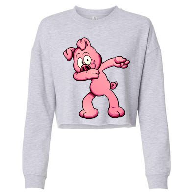 Dabbing Pig Cropped Pullover Crew