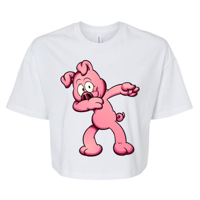 Dabbing Pig Bella+Canvas Jersey Crop Tee