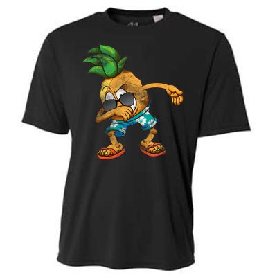 Dabbing Pineapple Cooling Performance Crew T-Shirt