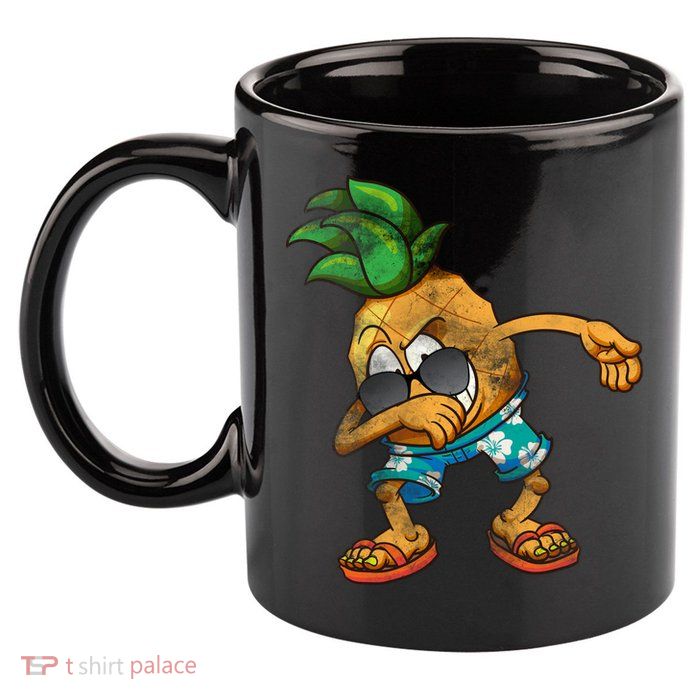 Dabbing Pineapple 11oz C Handle Ceramic Mug