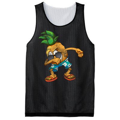 Dabbing Pineapple Mesh Reversible Basketball Jersey Tank