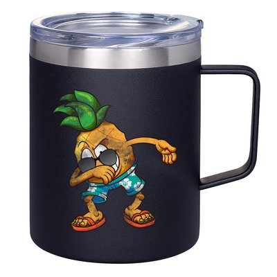 Dabbing Pineapple 12oz Stainless Steel Coffee Mug