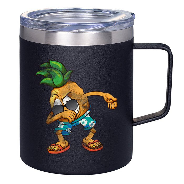 Dabbing Pineapple 12oz Stainless Steel Coffee Mug