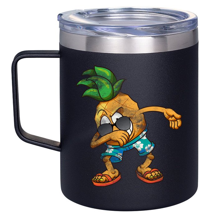 Dabbing Pineapple 12oz Stainless Steel Coffee Mug