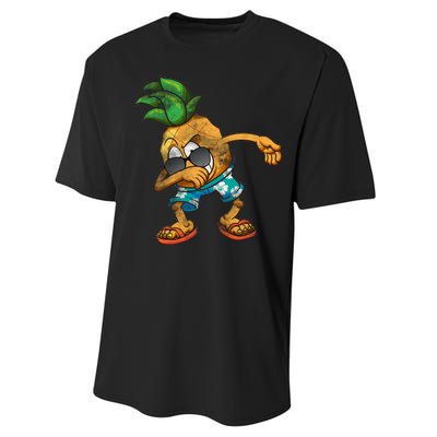 Dabbing Pineapple Performance Sprint T-Shirt