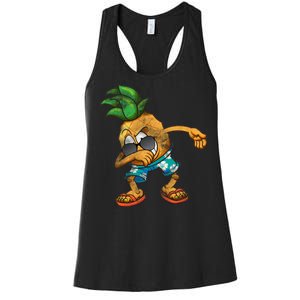 Dabbing Pineapple Women's Racerback Tank