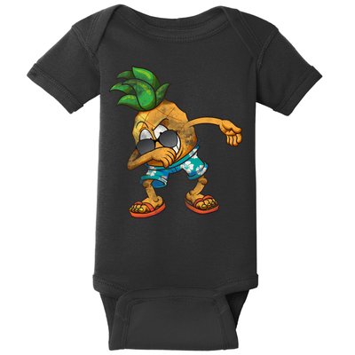 Dabbing Pineapple Baby Bodysuit