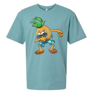 Dabbing Pineapple Sueded Cloud Jersey T-Shirt