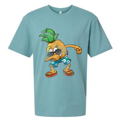 Dabbing Pineapple Sueded Cloud Jersey T-Shirt