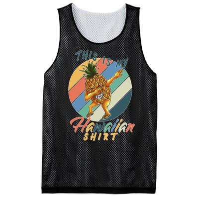 Dabbing Pineapple This Is My Hawaiian Mesh Reversible Basketball Jersey Tank