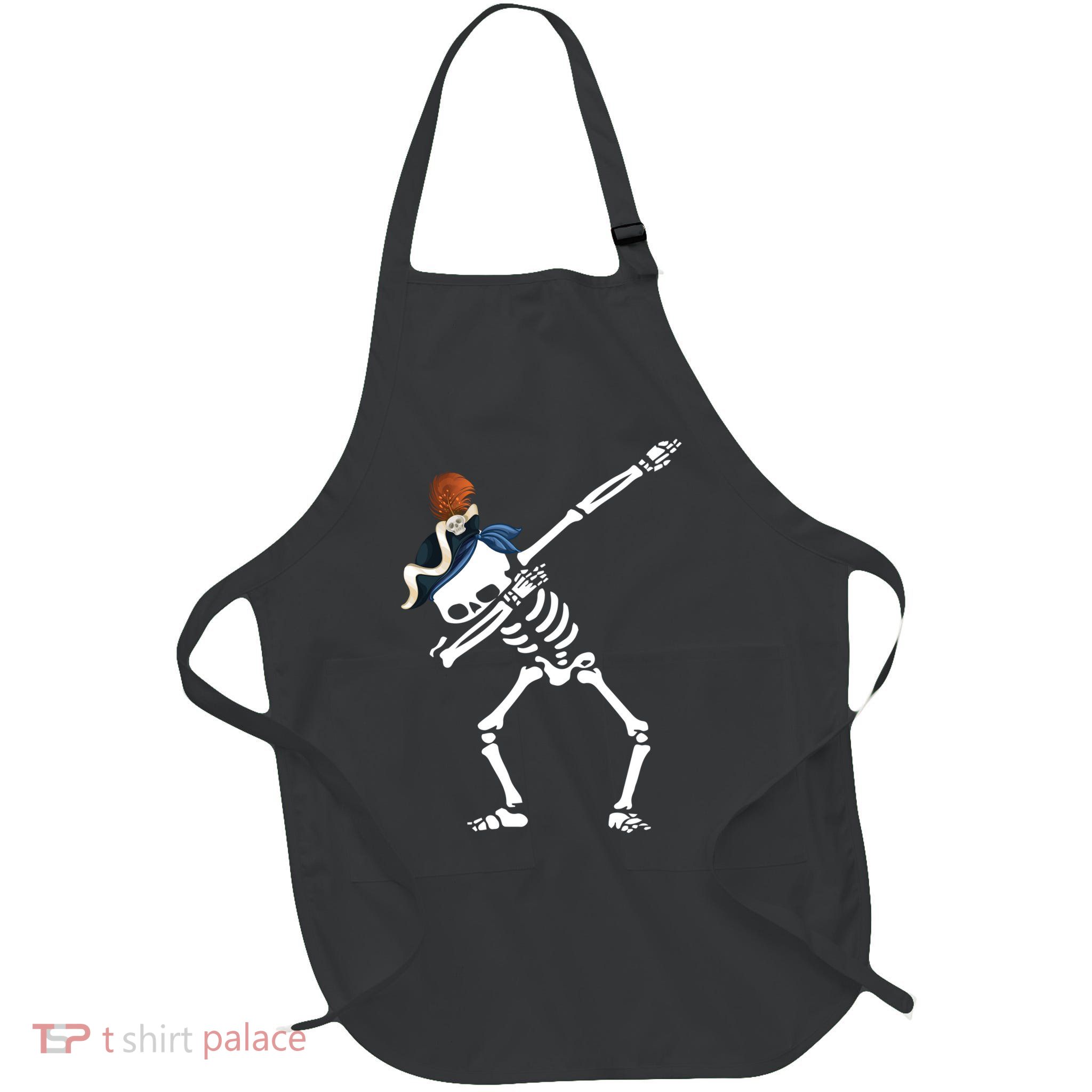 Dabbing Pirate Dab Full-Length Apron With Pockets
