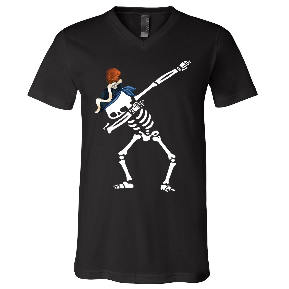 Dabbing Pirate Dab V-Neck T-Shirt