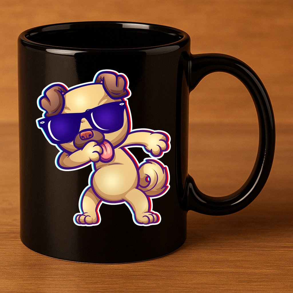 Dabbing Pub 11oz C Handle Ceramic Mug
