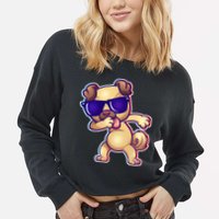 Dabbing Pub Cropped Pullover Crew