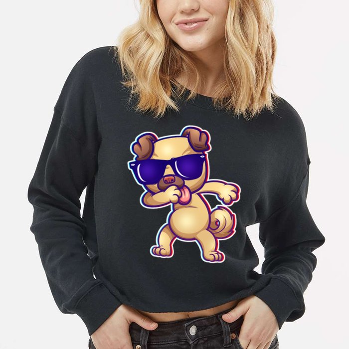 Dabbing Pub Cropped Pullover Crew
