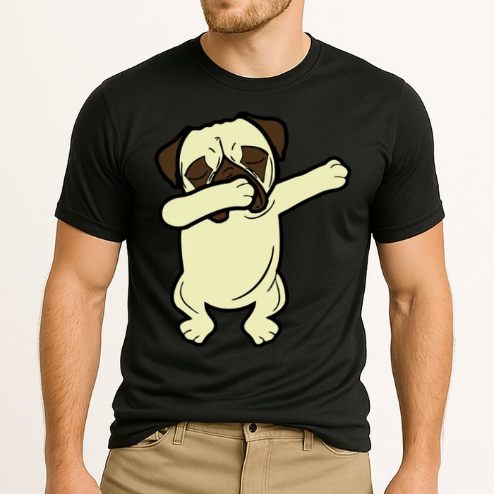 Dabbing Pug Doing the Dab Performance Shirt