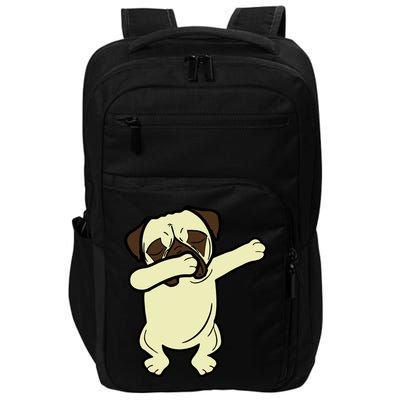 Dabbing Pug Doing the Dab Impact Tech Backpack