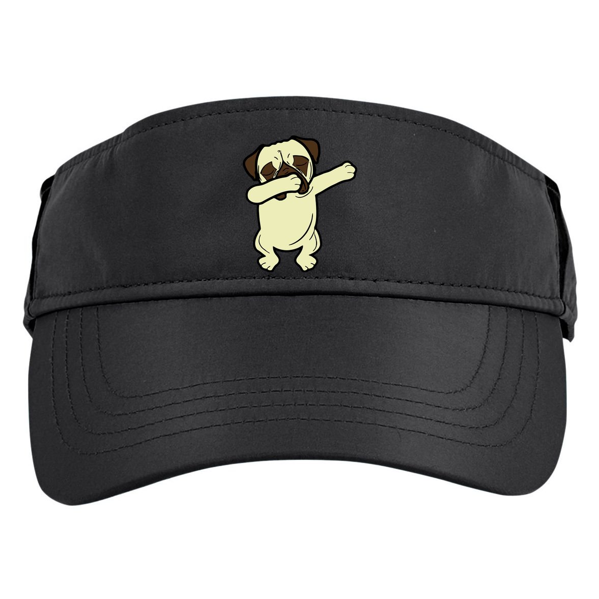 Dabbing Pug Doing the Dab Adult Drive Performance Visor