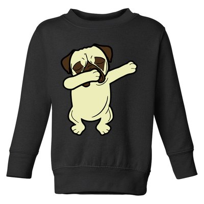 Dabbing Pug Doing the Dab Toddler Sweatshirt