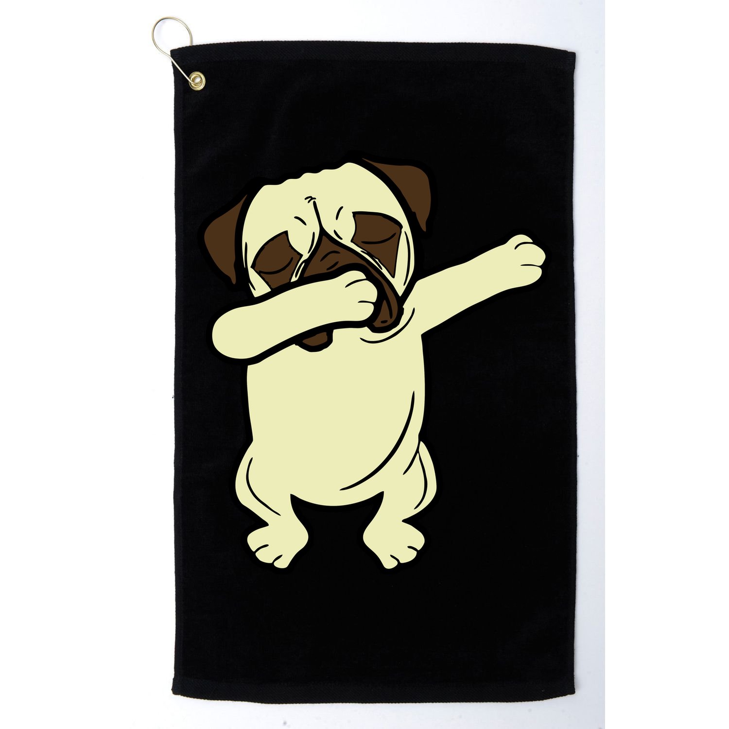 Dabbing Pug Doing the Dab Golf Towel