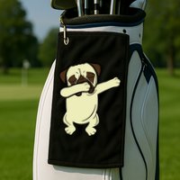Dabbing Pug Doing the Dab Golf Towel