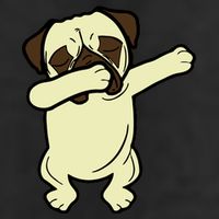 Dabbing Pug Doing the Dab Golf Towel