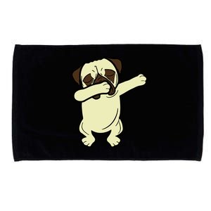 Dabbing Pug Doing the Dab Microfiber Hand Towel