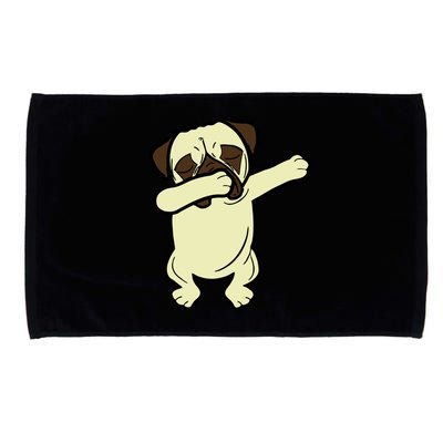 Dabbing Pug Doing the Dab Microfiber Hand Towel