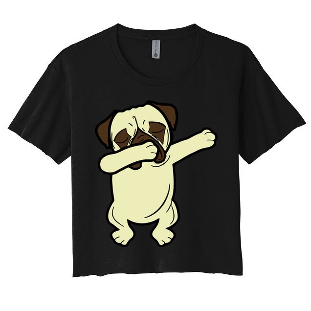 Dabbing Pug Doing the Dab Crop Top