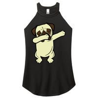 Dabbing Pug Doing the Dab Women's Perfect Tri Rocker Tank