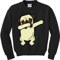 Dabbing Pug Doing the Dab Kids Sweatshirt