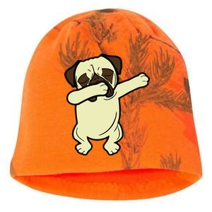 Dabbing Pug Doing the Dab Kati - Camo Knit Beanie