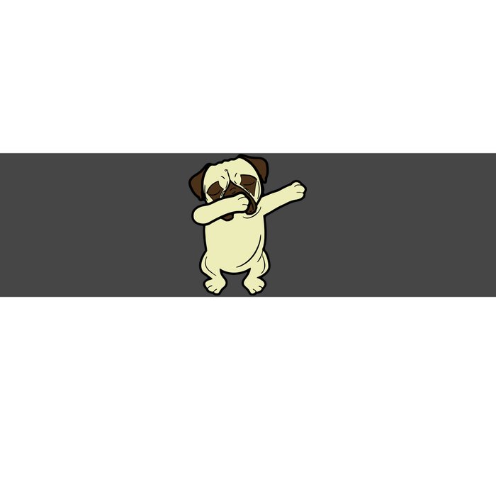 Dabbing Pug Doing the Dab Bumper Sticker