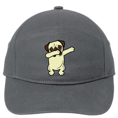 Dabbing Pug Doing the Dab 7-Panel Snapback Hat