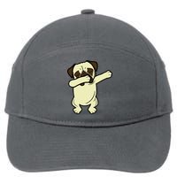 Dabbing Pug Doing the Dab 7-Panel Snapback Hat